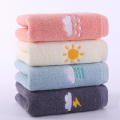 100% cotton Fabric Anti-Bacterial Baby Washcloth Face towel