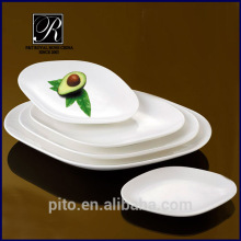 PT-1064 white oval plate