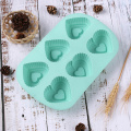 Blue Silicone Heart Shape Cake Mold