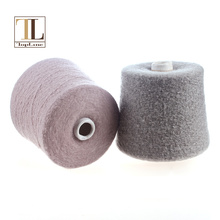 Topline cepillado 80% cashmere nylon fieltro hilo elegante