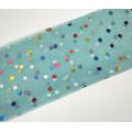 Voile fabric with big polka dot for tutu