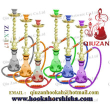 Translucent Glass Large Hookah With Plastic Mouth Tips