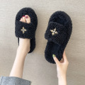 Slippers pour femmes Faux Fur Slipper Soft Fur Dimes