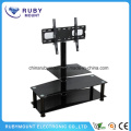 Tempered Glass Living Room Furniture TV Stand DVD Bracket