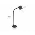 LED Study Table Light Lampes de table de lecture noir