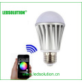 CCT Ajustável e brilho Dimmable bluetooth RGB LED Bulb