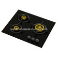 Supreme Elite 3 Brass Burner Gas Hob (8mm Glass)