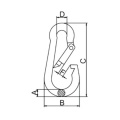 Karabiner Karabiner Federclip Edelstahl