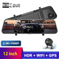 12 -Zoll -HDR -WDR -Auto DVR Mirror Dash Cam