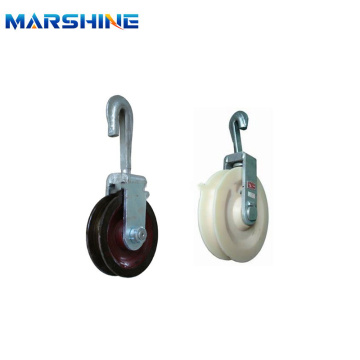 Hung on Angle Steel Aluminum Cable Pulley