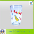 Printing Flower Tea Cup High Quality Glassware Kb-Hn0760