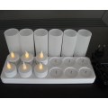 12pcs/set rechargeable led tea light candles