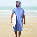 Printed poncho hooded beach towel changing robe
