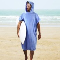 Toalla de toalla de playa con capucha poncho impresa que cambia de toalla