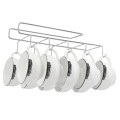 10 hook under shelf cup mug holder rack