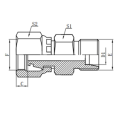 Hydraulic Reducer Adaptor Swivel Nut Metric Tube Fittings