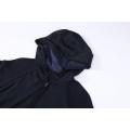 Men's Knitted Chiffon Front Pocket Plain Knit Hoodie