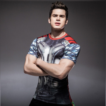 Kundenspezifische Sublimation gedruckt Unisex Lycra Anti-UV Rashguard Männer MMA Rash Guard