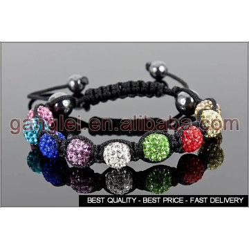 смешанные цвета shamballa браслет