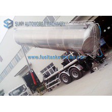 45000 Liters Honey Lifting Tanker Trailer, Tandem Axle Food Grade Aluminum Tank Truck Trailer