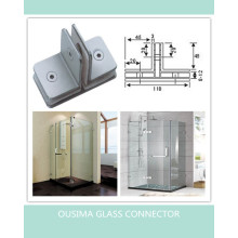 Square 180 Degree Bathroom Glass Fitting Clamp (CR-G29)