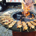 Wood and Charcoal Fuel Corten Steel Bbq Grill