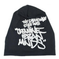 Fashion printed design cotton winter beanies men skullcap