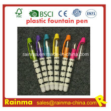 Plastic Liquid Fountain Pen with Nice Print Color