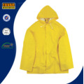 2 peças impermeável chuva terno amarelo