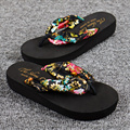 Frauen Strand Wedge Flip Flops Sandalen