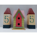 Villa Style More Door Wooden Bird House