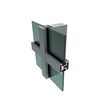 Aluminium curtain wall frame