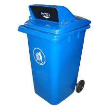 Dustbin en plastique de 240 litres pour l&#39;extérieur avec des roues (YW0029)