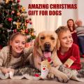 Juguetes para perros chirridos de Navidad, peluches, juguetes de rompecabezas de perros interactivos, juguetes de masticación para perros de lujoso interactivo