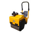 Small ride on double wheel road roller