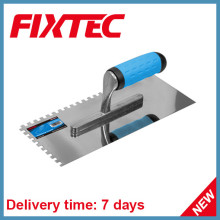 Fixtec Hand Tools Carbon Steel 280*130mm Plastering Trowel with Plastic Handle
