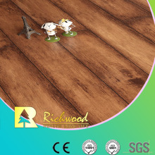 12.3mm Woodgrain Texture Maple V-Grooved Sound Absorbing Laminate Flooring