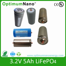 Long Life Time Cylindrical LiFePO4 Cellules de batterie 32650 3.2V 5ah