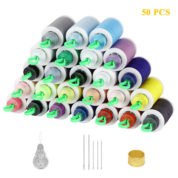 Sewing Thread with Bobbins and Spools