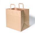 custom logo printing kraft paper bag with handles