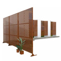 Panneaux de clôture en acier en bambou à rouille
