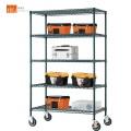 1000lbs Green Epoxy Heavy Duty Wire Shelving Rack