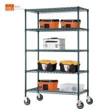 1000lbs Green Epoxy Heavy Duty Wire Shelving Rack