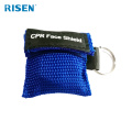 Personal Protection Red CPR Mask Keychain Pouch