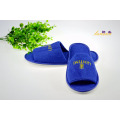 Blue Terry Slipper Handtuchschuh mit offener Zehenpartie