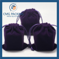 Moda profissional Velvet Drawstring embalagem saco (CMG-veludo bag-009)