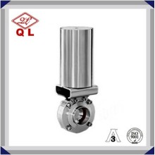 1 Inch pneumatic Stainless Steel Hygienic Sanitary Weld Butterfly Valves