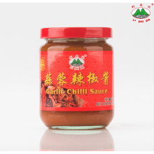 Garlic Chili Sauce in Glass Jars