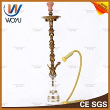 Tubos de água de aço inoxidável Tabaco de Nargile Golden Shisha Hookah