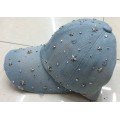 Washed Denim baseball cap with new five star diamond top quality handmade design cap wholesale OEM design baseball hat